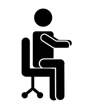 iş adamı izole ayakta simgesi tasarım