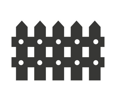 çiftlik çit izole simgesi