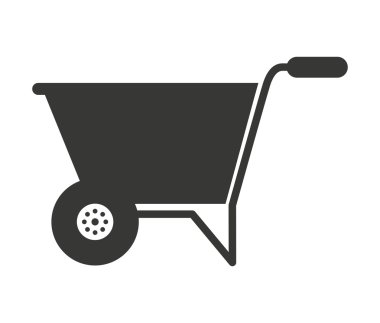 el arabası izole simgesi tasarım