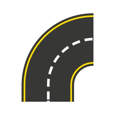 yol stil simgesi tasarım izole