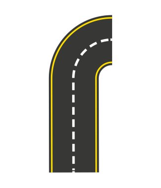 yol stil simgesi tasarım izole