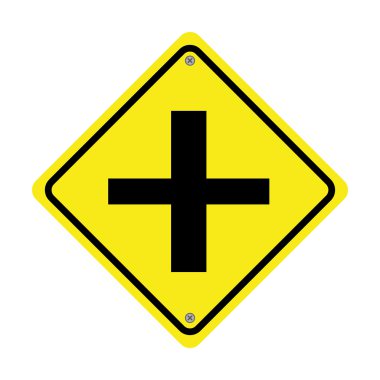 trafik işareti simgesi tasarım izole