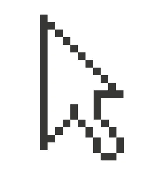 Изолированная иконка стрелки компьютера — стоковый вектор