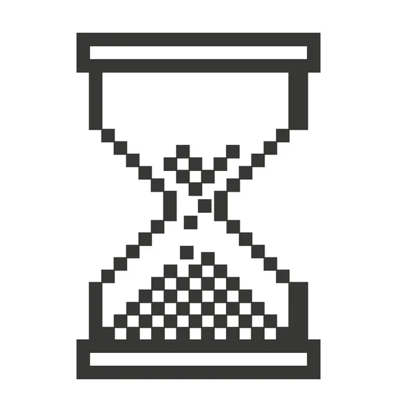 Ordenador ratón reloj de arena puntero aislado icono de diseño — Vector de stock