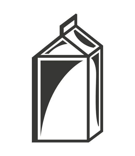 Caixa de leite design ícone isolado — Vetor de Stock