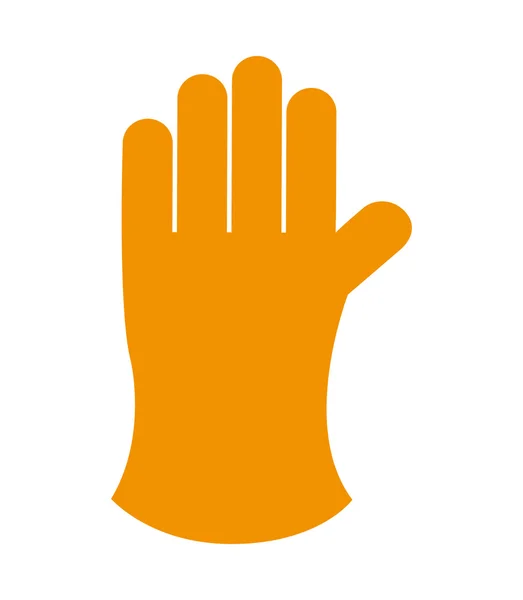 Boer handschoen geïsoleerd pictogram ontwerp — Stockvector