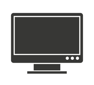 bilgisayar izole monitör simgesi tasarım