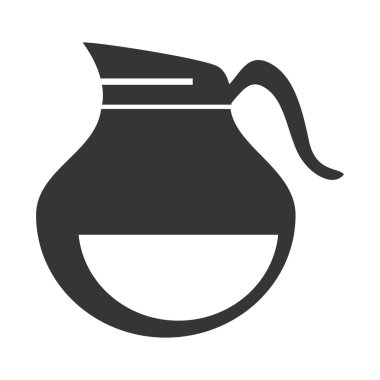 İçecekler izole düz simge için sürahi.