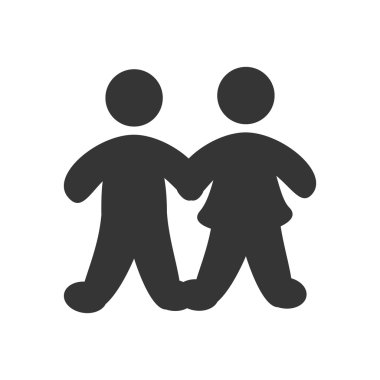 Çift ilişki simgesi Tema Tasarım.