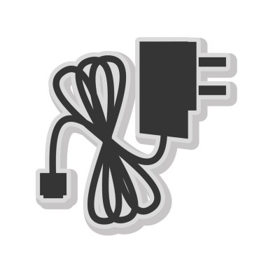 Takın ve beyaz renkler düz simgesinde izole: blackand tel.