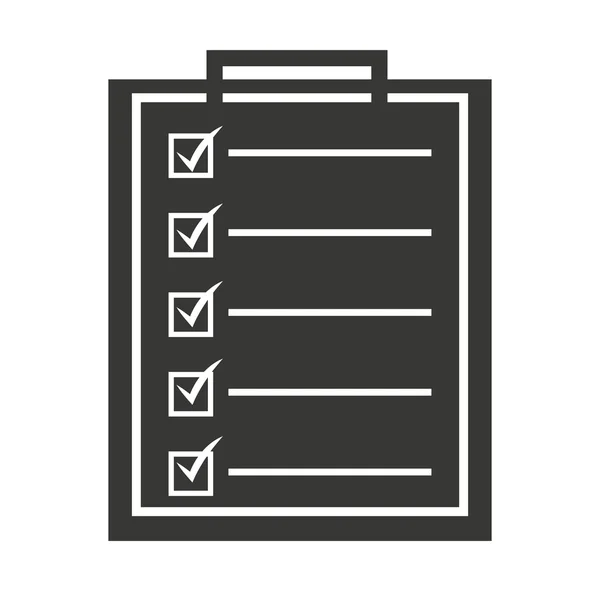 Checklist design de ícone isolado —  Vetores de Stock