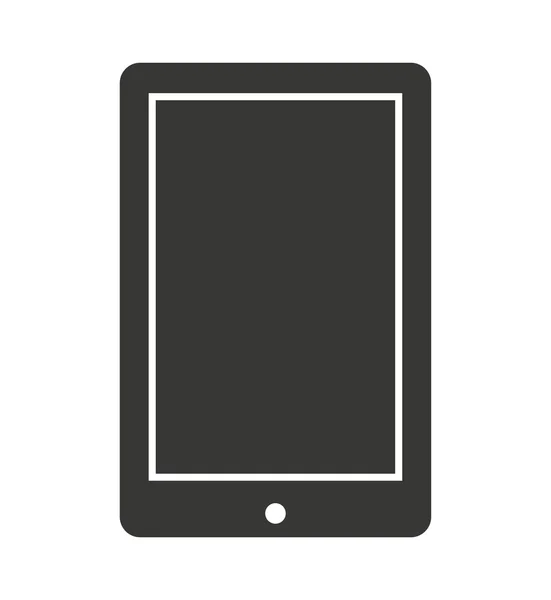 Tablet apparaat geïsoleerd pictogram ontwerp — Stockvector