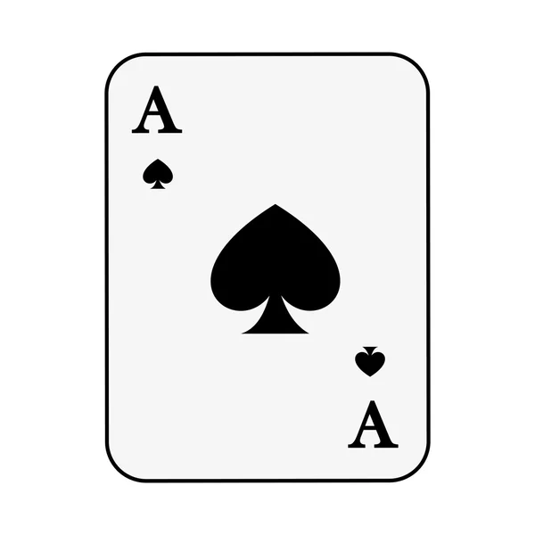 Poker kaart geïsoleerd pictogram ontwerp — Stockvector