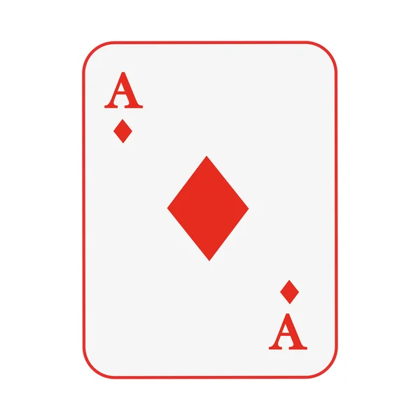 Tarjeta de póquer diseño icono aislado — Vector de stock
