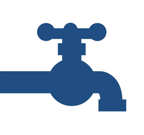 Νερό της βρύσης που απομονώνονται εικονίδιο σχεδιασμός — Διανυσματικό Αρχείο