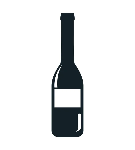 おいしいワイン分離フラット アイコン. — ストックベクタ