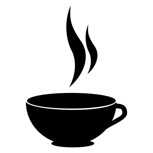 Heerlijke verse koffie geïsoleerde pictogram en. — Stockvector