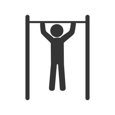 Spor salonu ve fitness yaşam tarzı simgesi