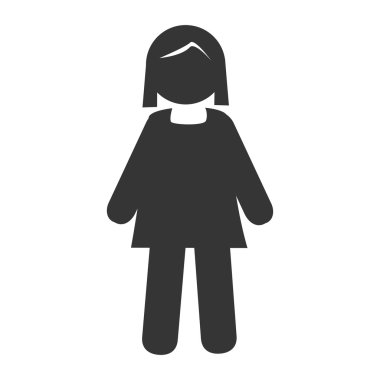 Büyükbaba veya büyükanne izole düz simgesi, vektör çizim.