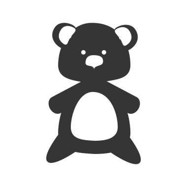 Çocuklar izole düz simgesi, vektör çizim için oyuncaklar.