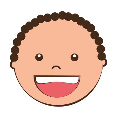 Küçük çocuklar çizgi film grafik tasarım, vektör çizim.