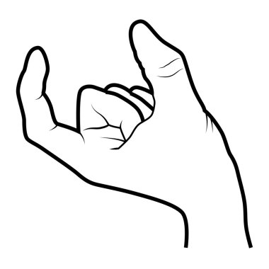 El jest, yalıtılmış düz simgesi simgeleyen.