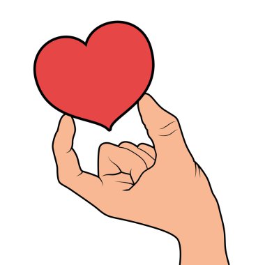 Sevgi ve duyguları Tema tasarım, vektör çizim.