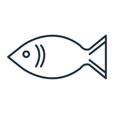 Deniz ürünleri Gastronomi izole düz simgesi.