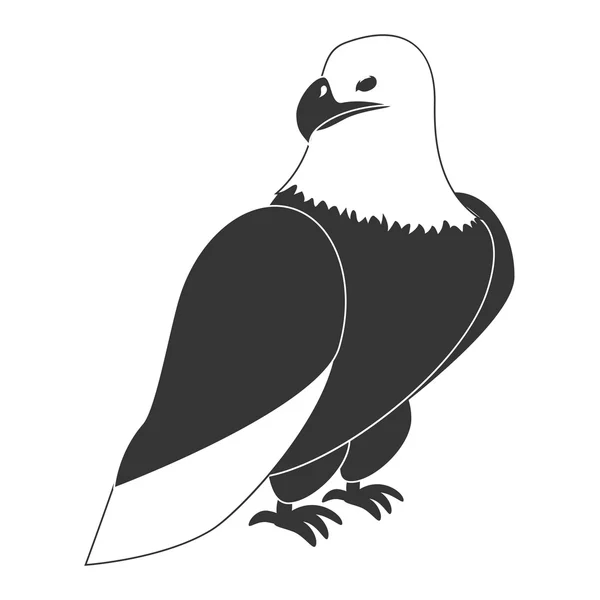Икона дизайна орла-ястреба — стоковый вектор