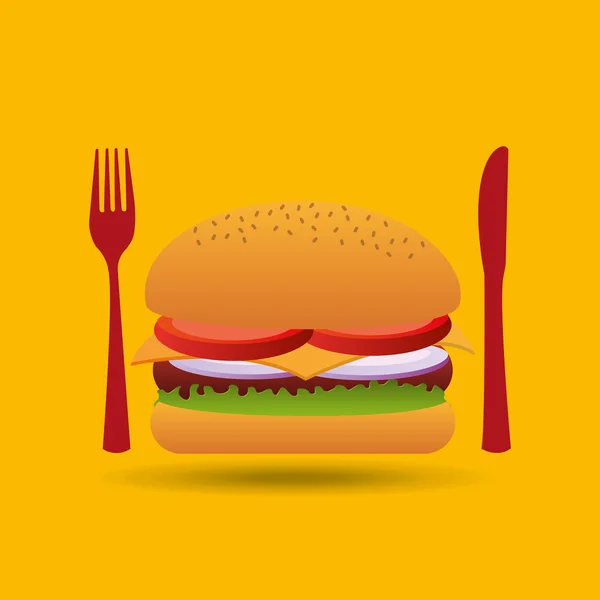 Diseño de menú de comida rápida — Archivo Imágenes Vectoriales