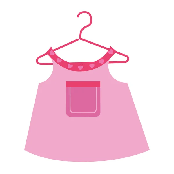 Vêtements et vêtements bébé thème design . — Image vectorielle