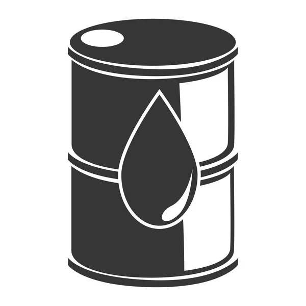 Barile olio, icona cespugli petreolum — Vettoriale Stock