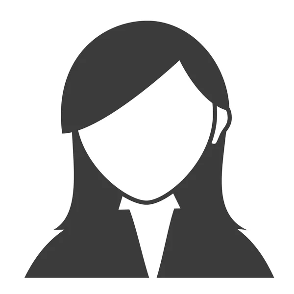 Woman receptionist profile — Stockový vektor