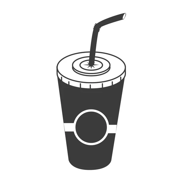 Drick på plast kopp — Stock vektor