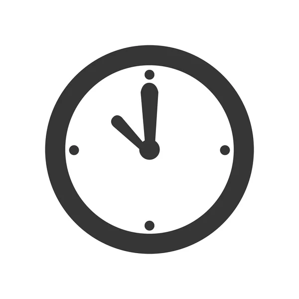 Icono plano aislado de tiempo y reloj, ilustración vectorial . — Archivo Imágenes Vectoriales