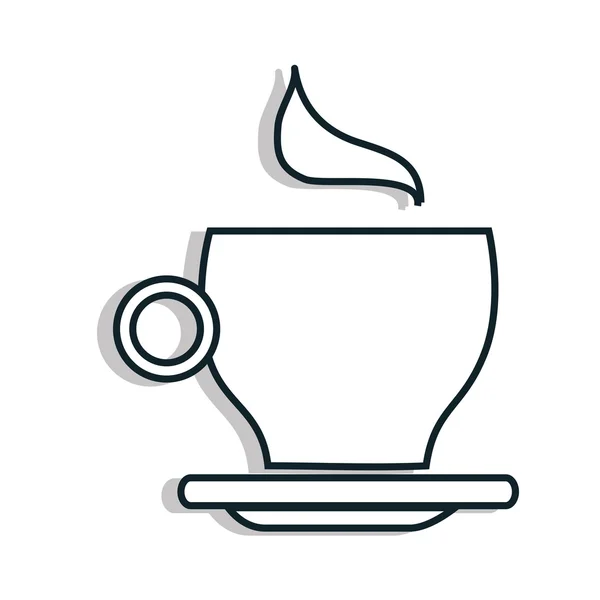 Coffee time theme design, vector illustration. — Stock Vector