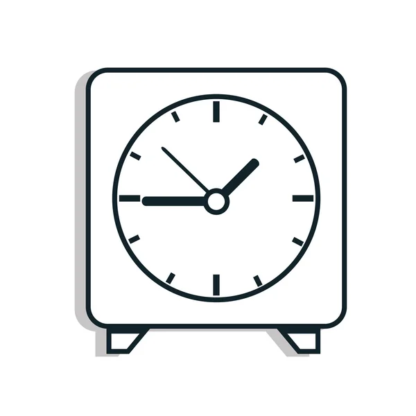 時間とクロック ラインのアイコン デザイン、ベクトル イラスト. — ストックベクタ