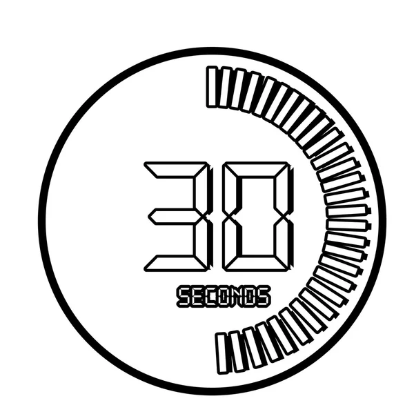 Time and clock line icon design, vector illustration. — Stock Vector