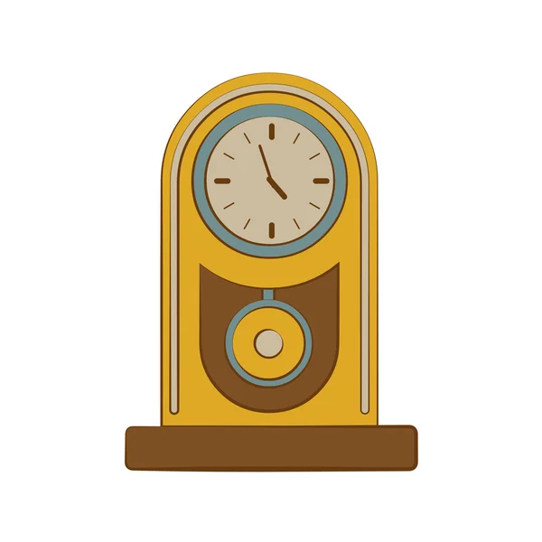 Diseño de iconos de línea de tiempo y reloj, ilustración vectorial . — Vector de stock