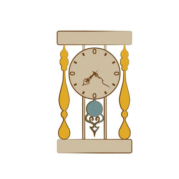 Diseño de iconos de línea de tiempo y reloj, ilustración vectorial . — Vector de stock