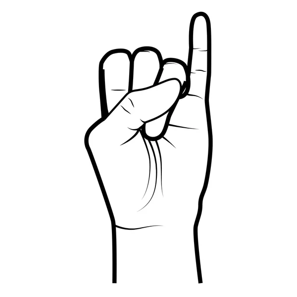Symbolizuje gest, izolowane płaskie ikona dłoni. — Wektor stockowy