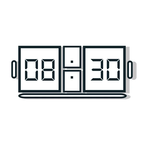 Time and clock line icon design, vector illustration. — Stock Vector