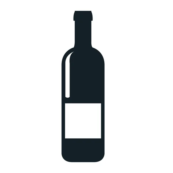 Diseño del tema del vino, icono plano aislado .. — Vector de stock