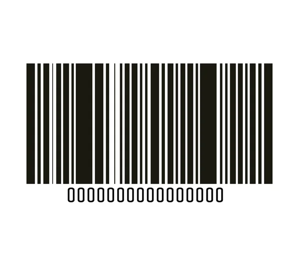Código de barras con número de serie icono . — Vector de stock