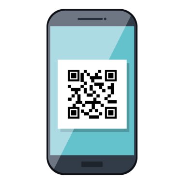 Hızlı yanıt kodu izole simgesini.