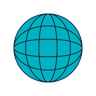 Mavi spehere simbolizing genel bağlantı.