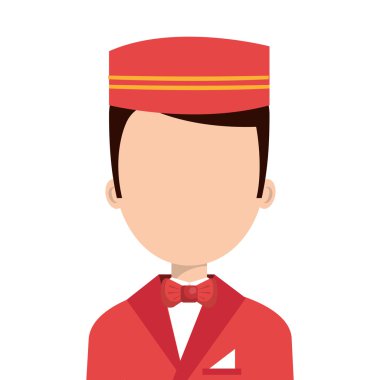 Hotel alt avatar izole Icon.