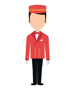 Hotel alt avatar izole Icon.