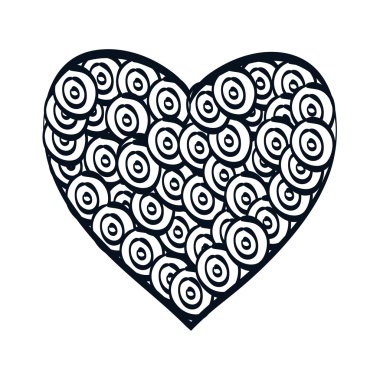 Sevgi ve duyguları grafik tasarım, vektör çizim.