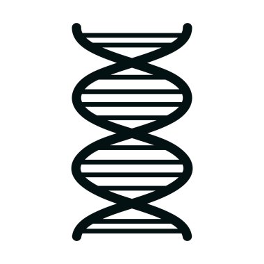 İnsan Dna izole düz simgesi.